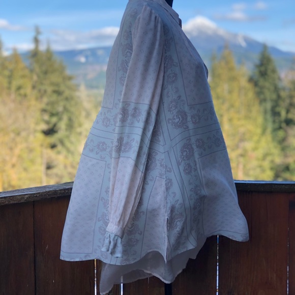 Cream and baby blue FP tunic - Picture 4 of 7